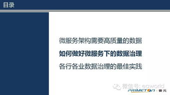微服務架構下的數據治理 構建高效可靠的數據處理服務
